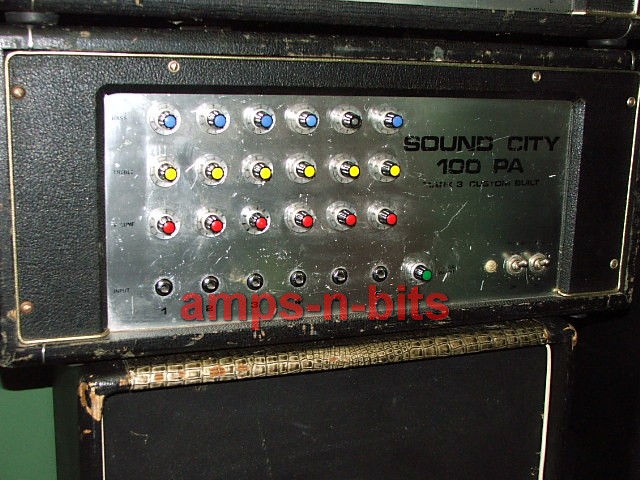 Sound City 100 mk 3 custom built PA Head. 100watt valve/tube amp head