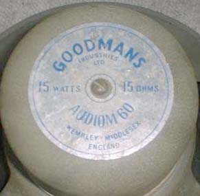 Goodmans Guitar Speakers, Goodmans Speakers or by whatever name you want to call Goodmans Guitar Speakers or Goodmans Speakers by. Are something Amps-n-bits specialize in,  Classic Collectable Goodmans Guitar Speakers, Goodmans Speakers.